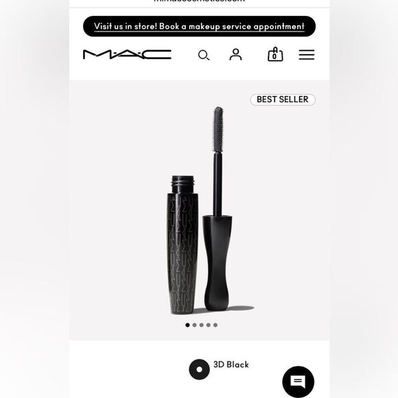 MAC Cosmetics Other - MAC Cosmetics In Extreme Dimension Black Mascara